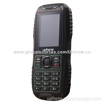 Quad-band/Outdoor/Bar Phone, Waterproof IP67, 2.0-inch, MTK6250, 64MB + 64MB, 0.3MP